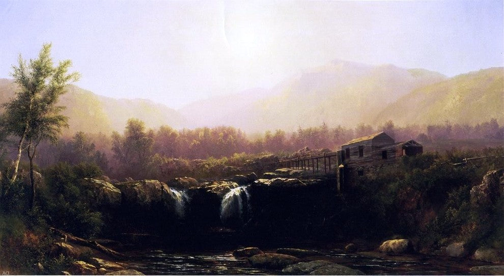 Homer Dodge Martin The Old Mill, 15"x30" Gallery Wrapped Canvas Print