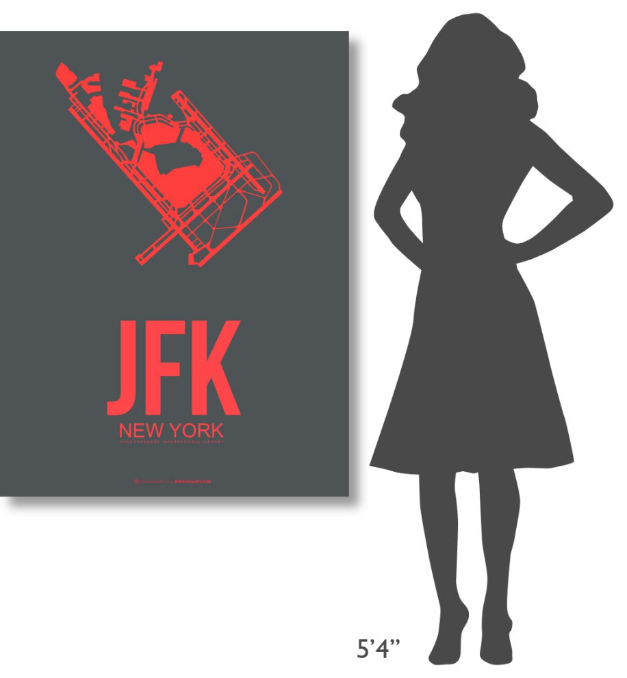 "JFK New York Poster 2" Fine Art Print