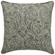 Grey Jacquard Quilted & Damask Pillowcase 14"x14" Throw Pillow Cover - Gryselda