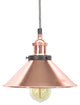Chevron Copper Shade Pendant Light