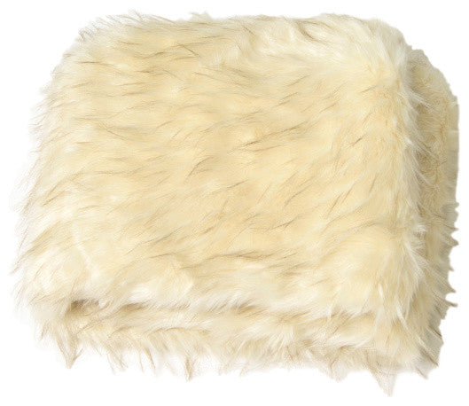 Luxe Faux Fur Throw Blanket, Iced, 52"x60"