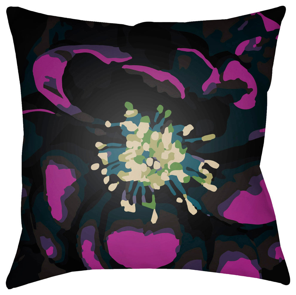 Abstract Floral, 22x22x5 Pillow