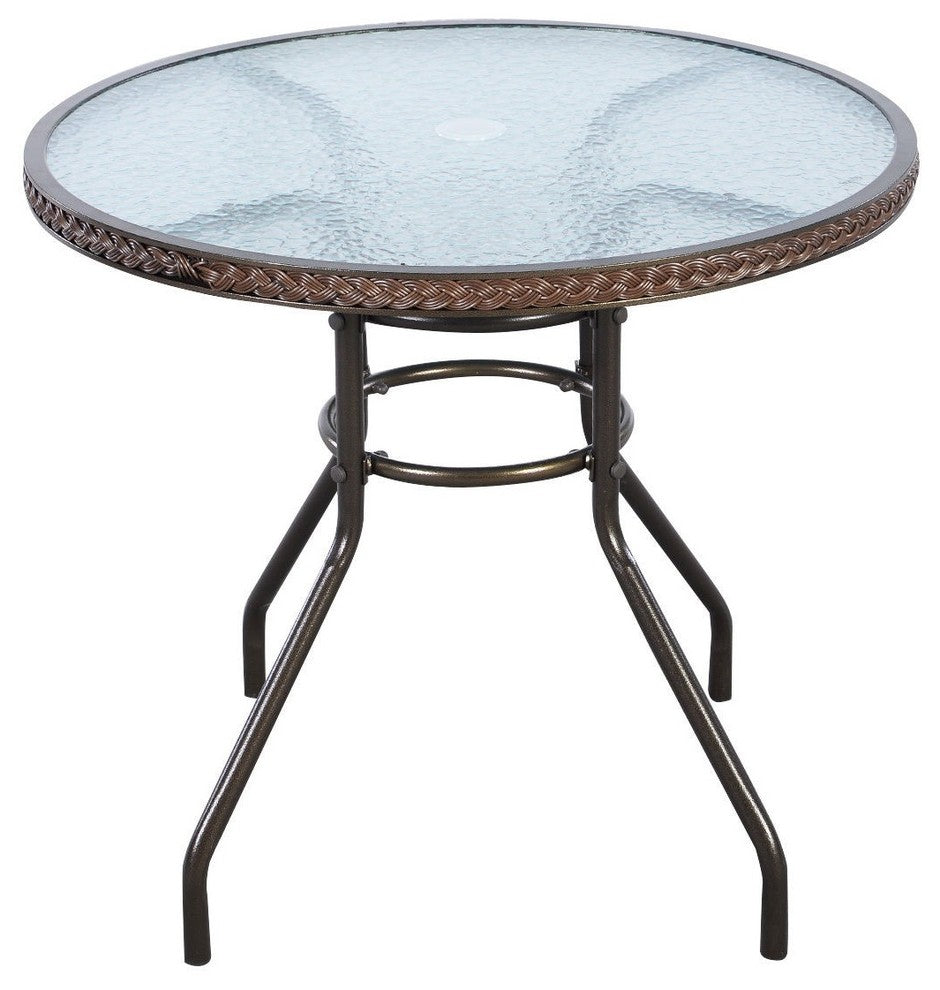 Stunning Outdoor Patio Steel Round Table