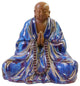 Chinese Ceramic Blue Glaze Sitting Buddha Statue