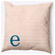 20" x 20" Modern Monogram Indoor/Outdoor Polyester Throw Pillow, Autumn Blue