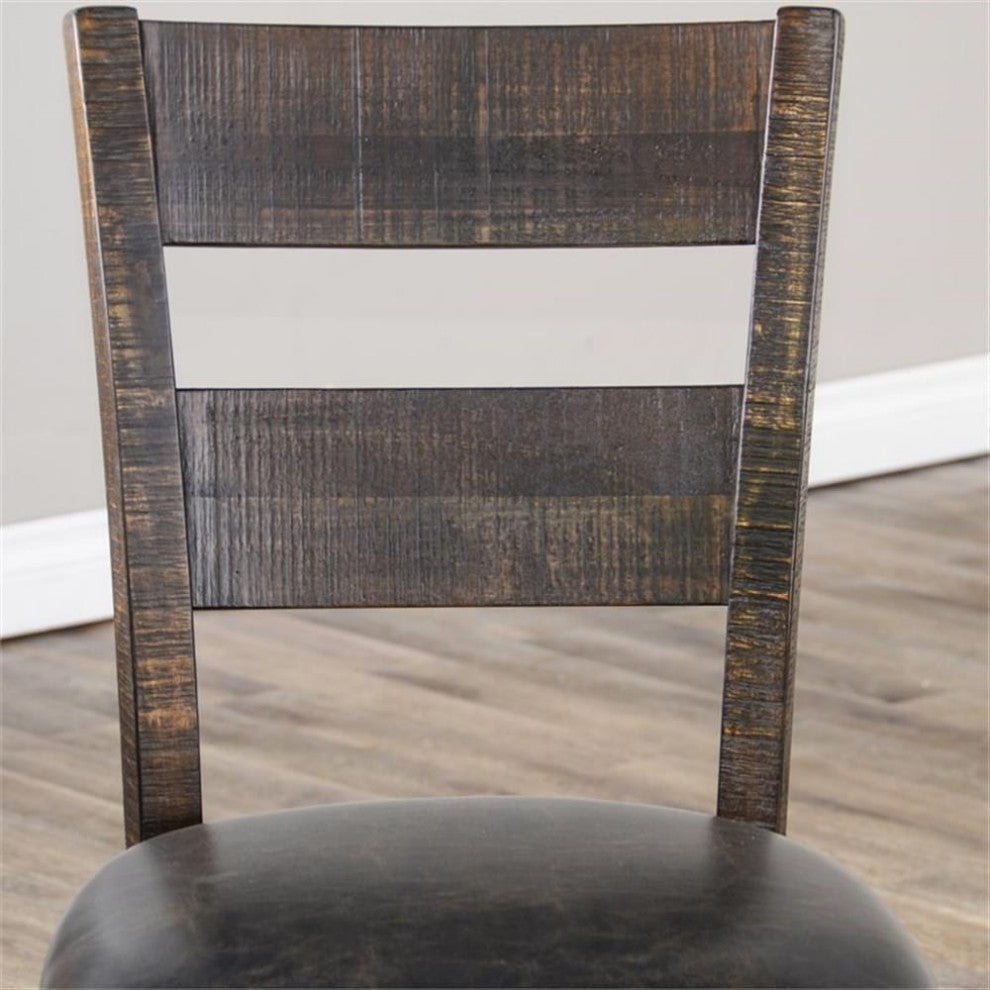 Sunny Designs 18" Homestead Ladderback Chair in Tobacco Leaf (Set of 2)