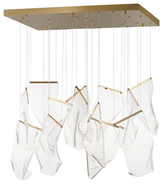 ET2 E24878-133 Rinkle 36"W LED Multi Light Linear Abstract - Polished Chrome