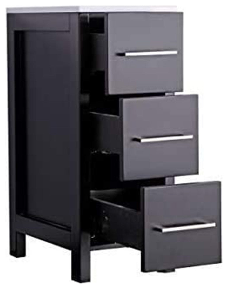 Vanity Art Vanity Cabinet, 12", Espresso
