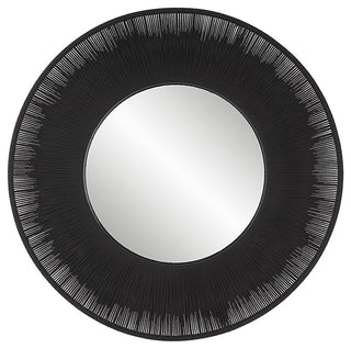 Uttermost Sailor's Knot Black Round Mirror