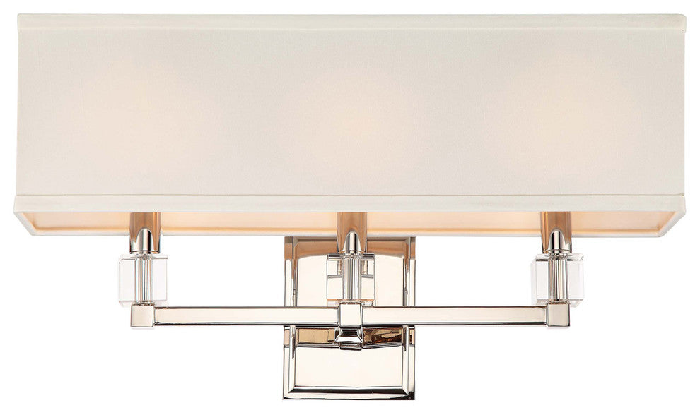 Dixon 3 Light Sconce in Polished Nickel