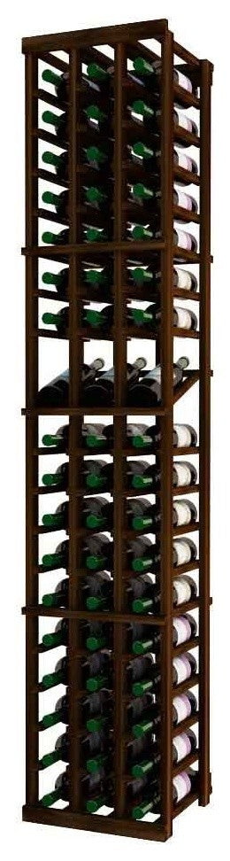 Marseille Wine Rack, Redwood and Dark Walnut