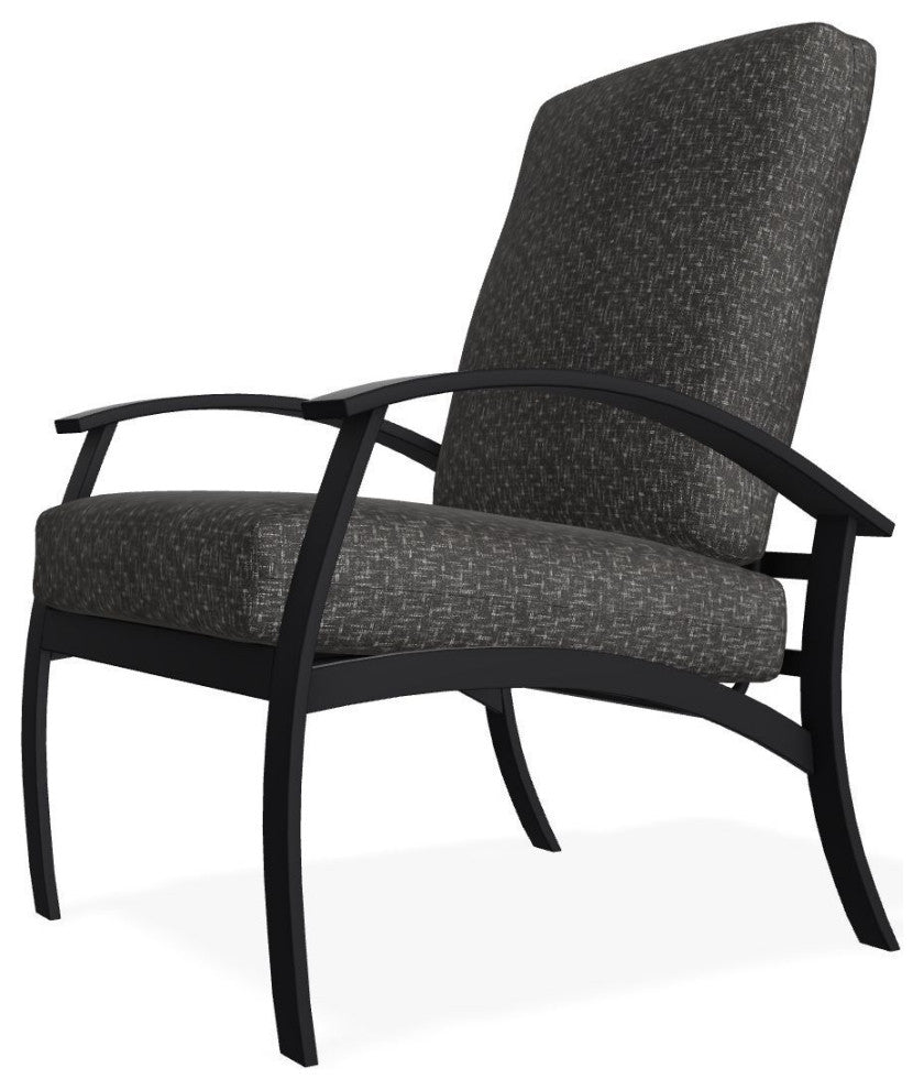 Belle Isle Cushion Deep Seating Outdoor Armchair, Hither Char/Black