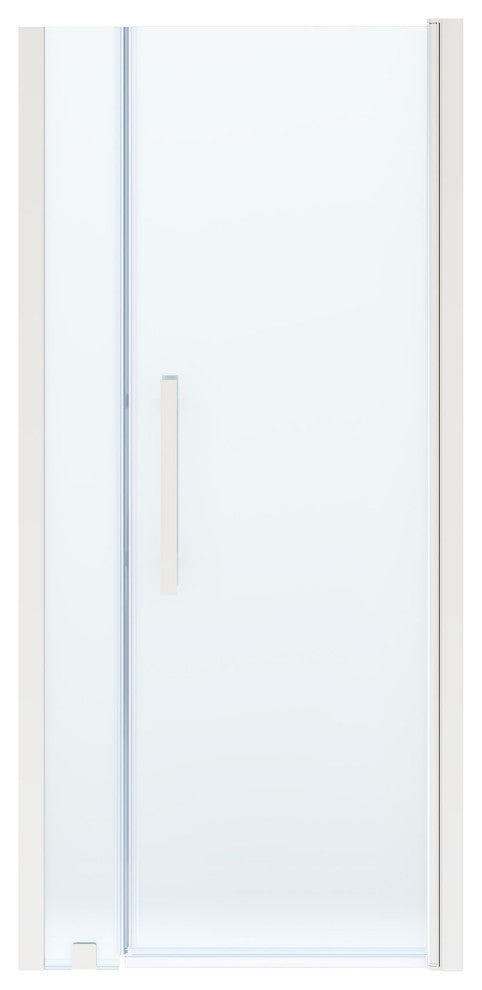 Pasadena 33 3/4-35 3/4"Wx72"H Alcove Pivot Shower Door Satin Nickel