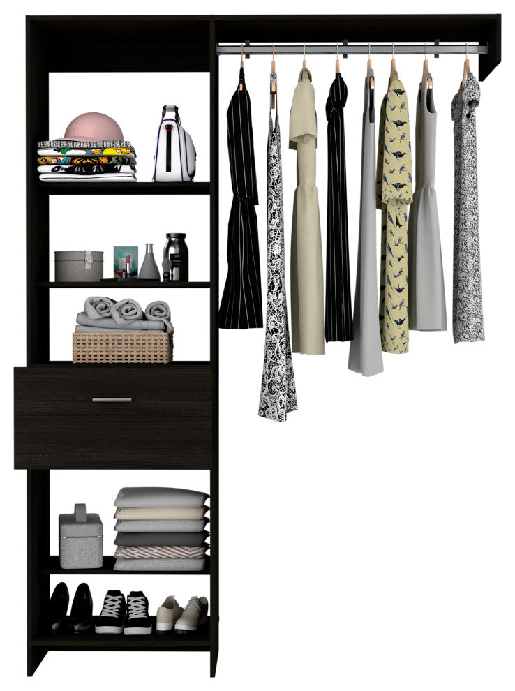 DEPOT E-SHOP: Dynamic 150 Closet System, Black