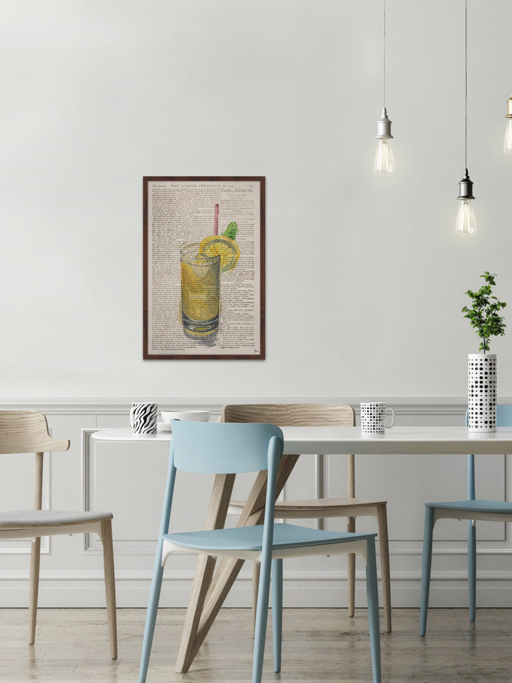 "Whiskey Sour" Framed Painting Print, 16"x24"