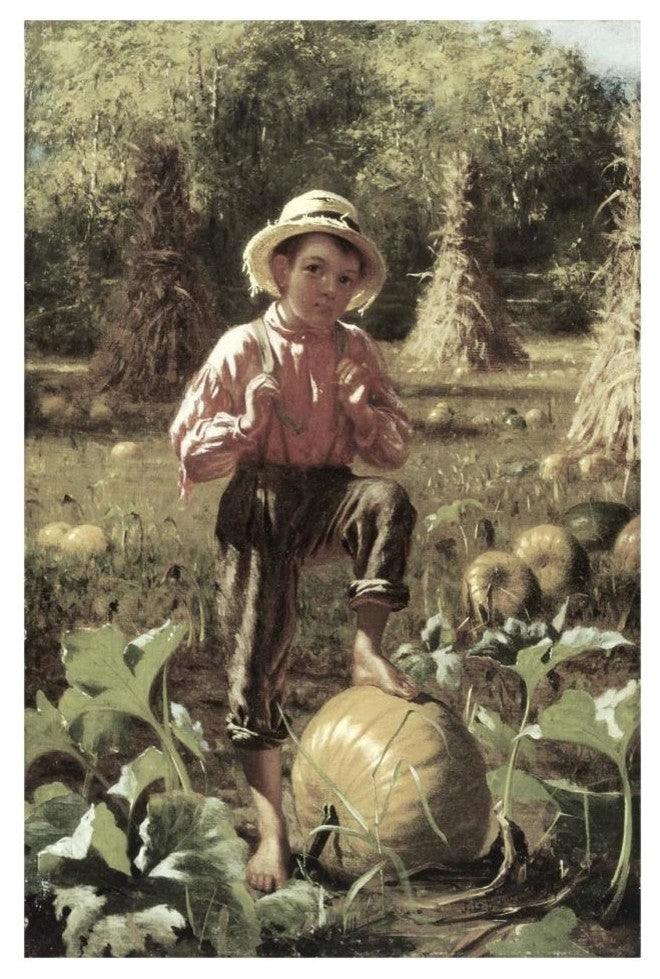 "That's Me Pumpkin" Digital Paper Print by John George Brown, 22"x32"