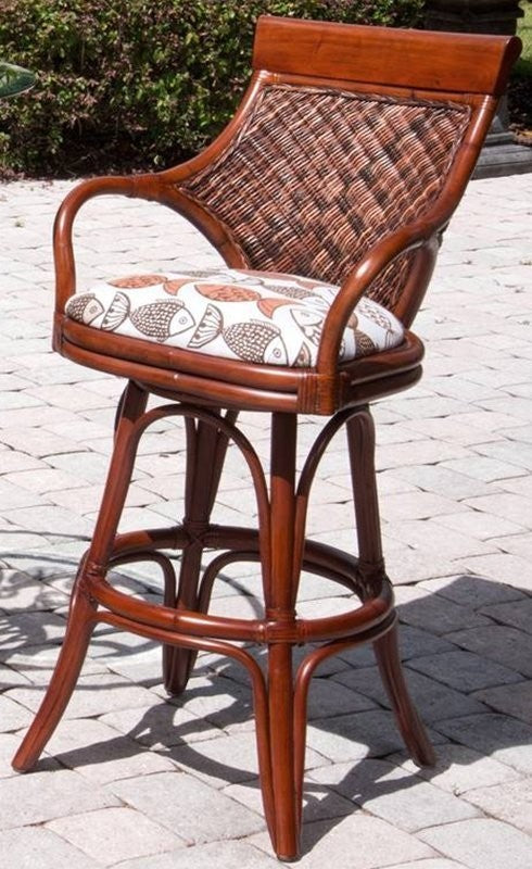 Bermuda 30" Barstool In Sienna With Escapade Sand