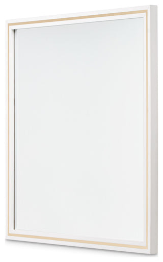 Palm Gate Wall Mirror, Cloud White