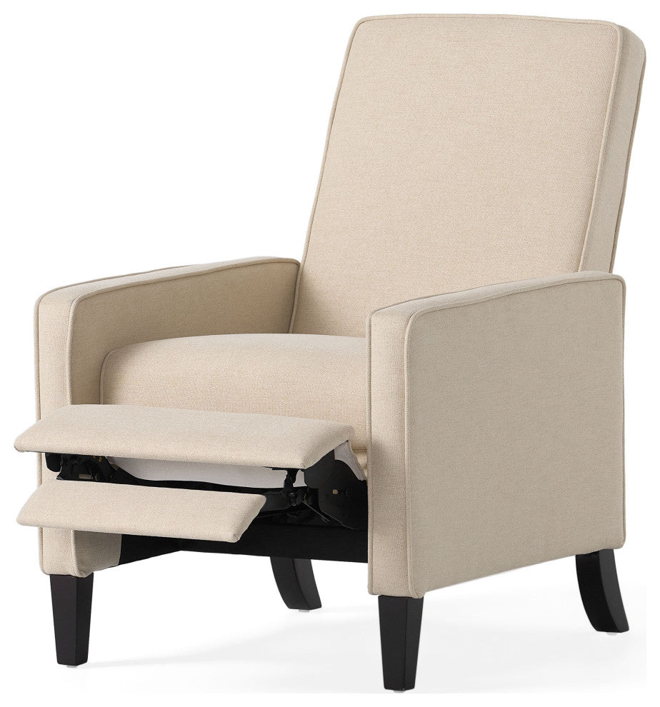 GDF Studio Olirdy Beige Fabric Recliner Chair