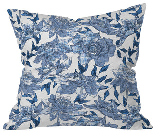Holli Zollinger Summertime Indigo Throw Pillow