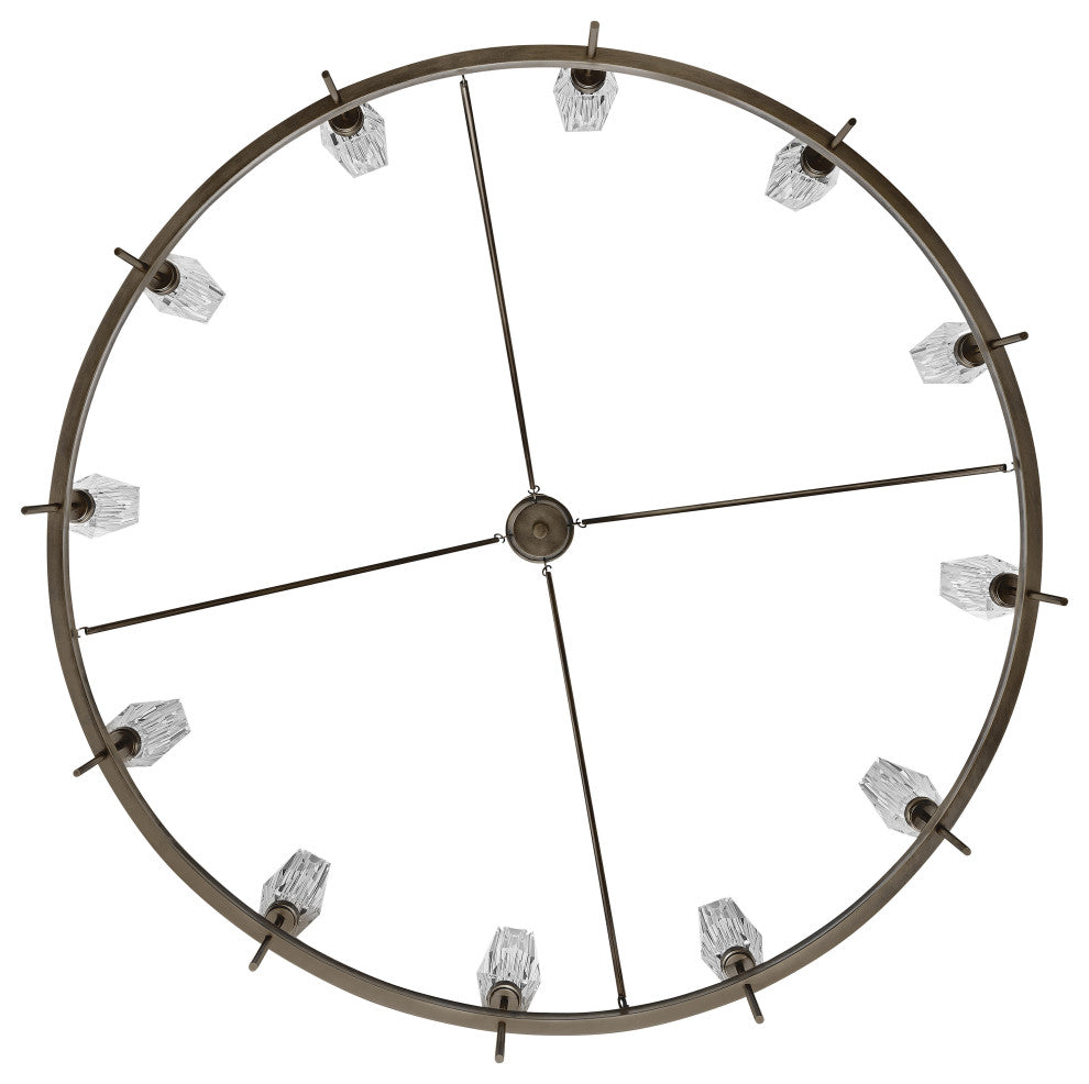 Hinkley Ana Extra Large Single Tier Chandelier, Black Oxide