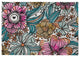 Flower Melange Spring Chenille Rug, Orange, 5'x7'