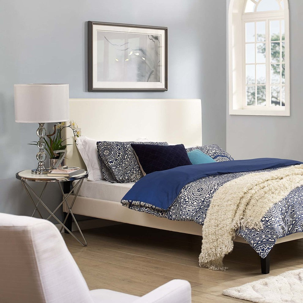Taylor Full / Queen King Upholstered Faux Leather Headboard