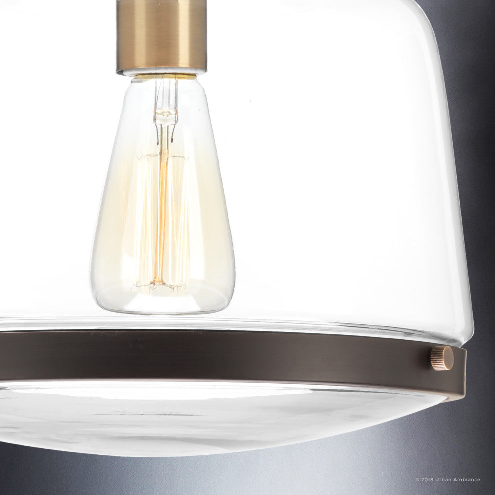 Luxury Industrial Pendant Light, Nottingham Series, Olde Bronze