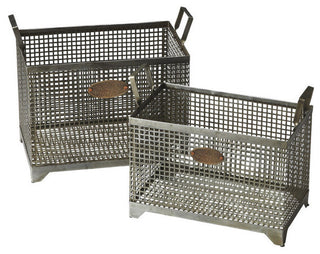 Butler Rowley Iron Storage Basket Set