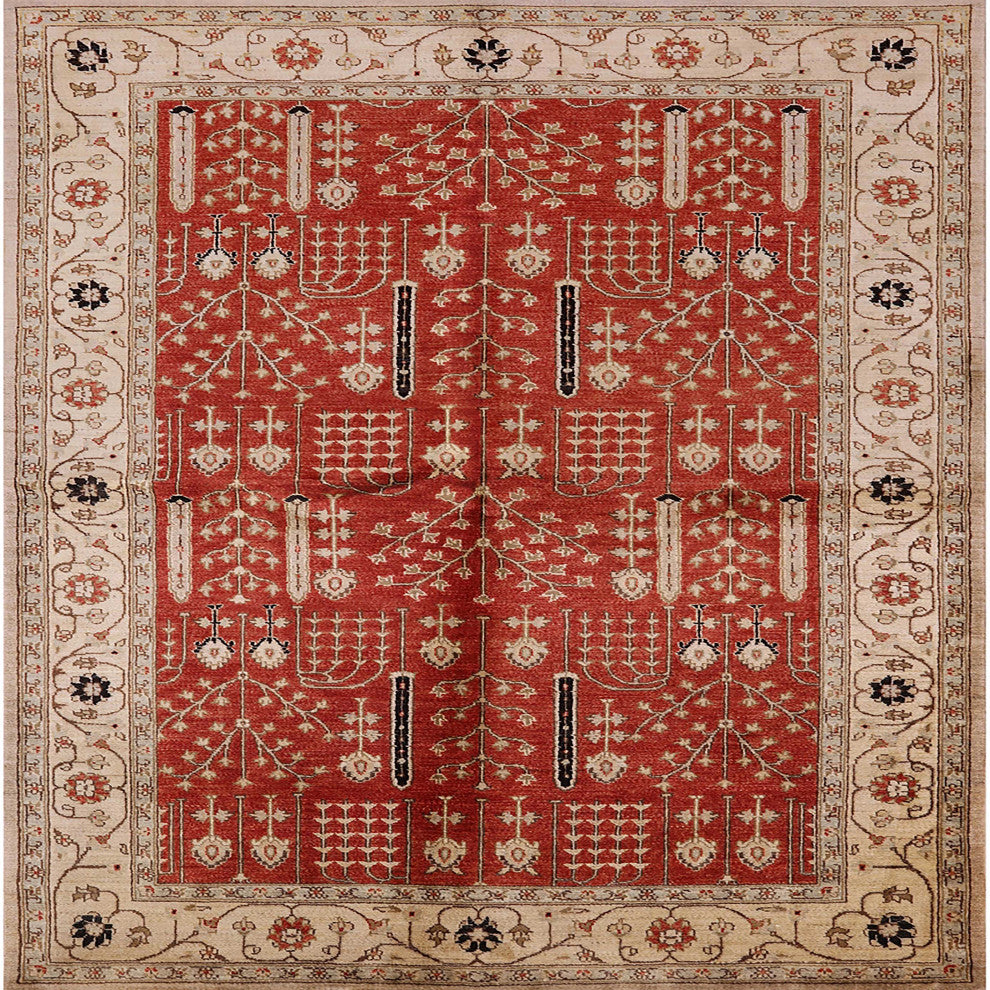 Ahgly Company Indoor Square Mid-Century Modern Area Rugs, 3' Square