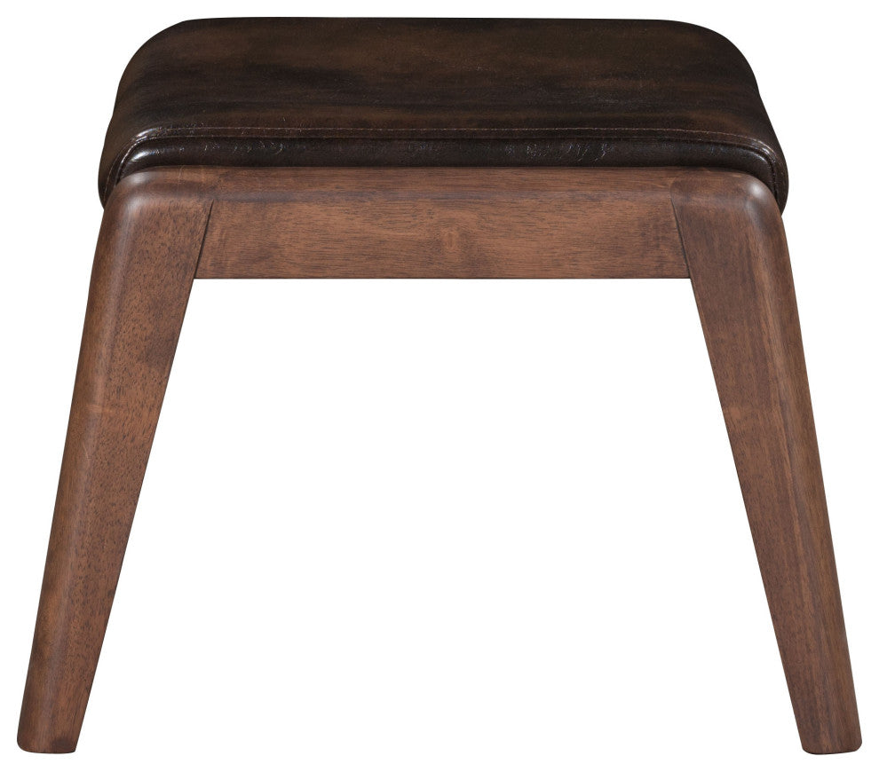 Bully Lounge Chair and Ottoman Brown