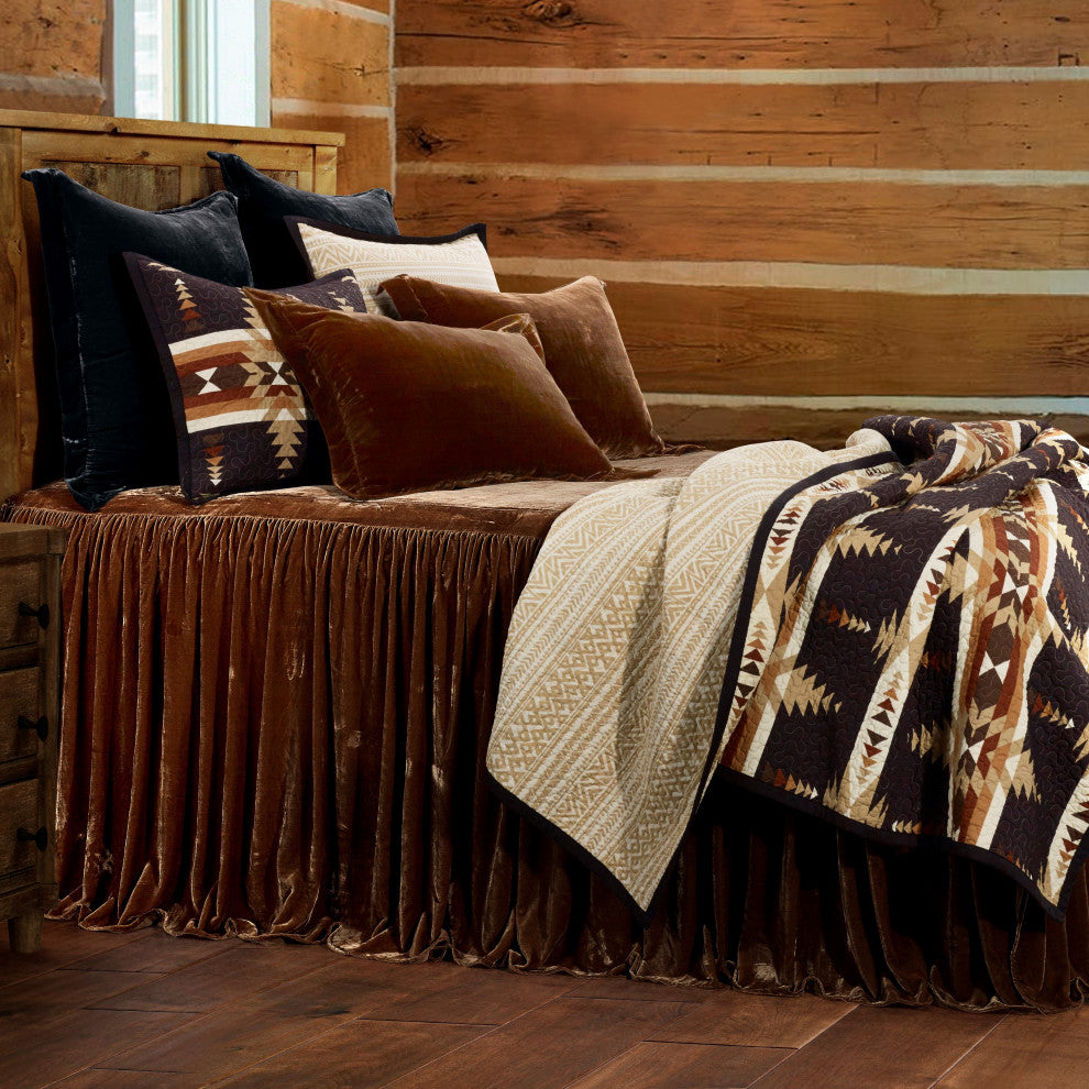 3-Piece Yosemite Western Aztec Reversible Quilt Set, Twin