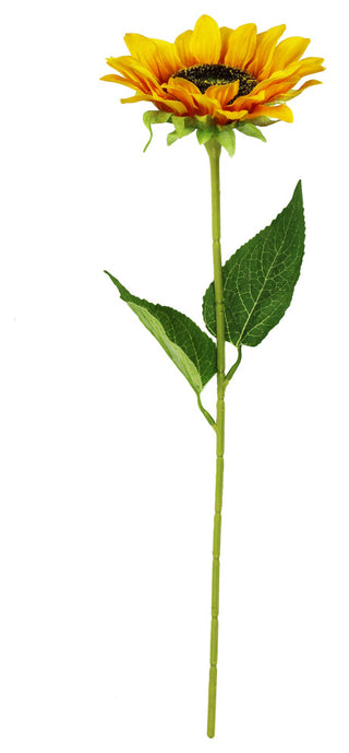 Set of 12 Artificial Sunflower Stem Spray 19"