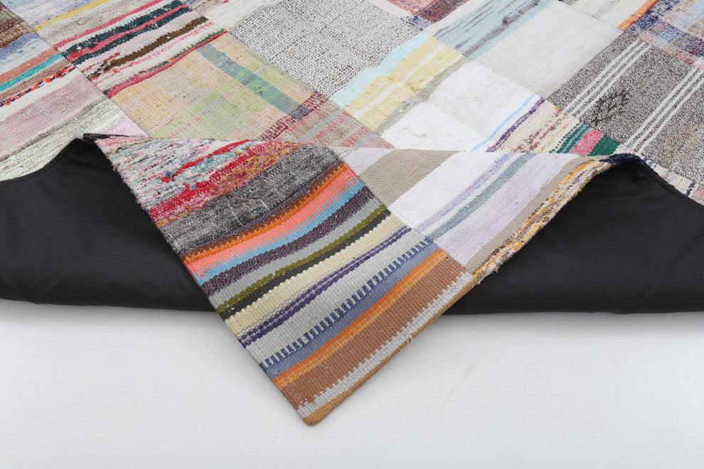 Rug N Carpet - Handmade Anatolian 6' 7'' x 9' 9'' Vintage Patchwork Kilim Rug