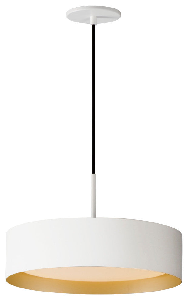 ET2 E51013 Echo 16"W LED Pendant - White / Black