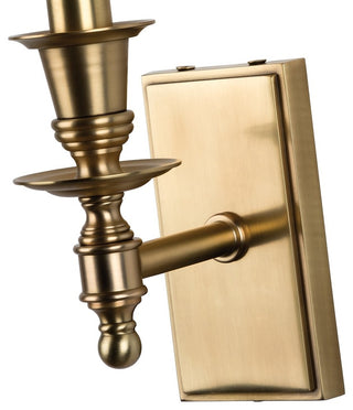 Ludlow 1-Light Wall Sconce, Aged Brass