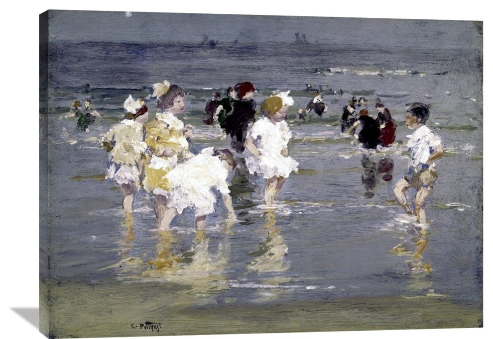"Children on the Beach" Artwork, 40"x29"