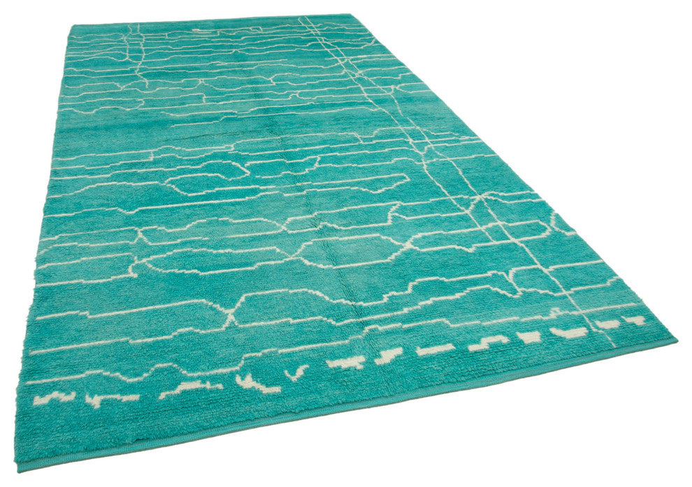 Rug N Carpet - Handmade Unique 6' 7'' x 11' 0'' Moroccan Area Rug