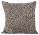 Silver Throw On Bed Art Silk 20"x20" Beaded, Gold Becomes Silver