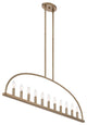 Abbott 11 Light Vibrant Gold Linear Chandelier