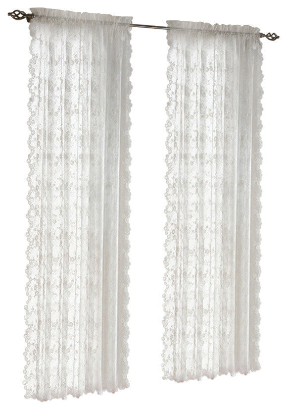 Saturday Knight Petite Fleur Panel in White, 56X84