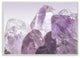 Amethyst Crystal Mountains Close Up Photograph II Wall Plaque Art, 13"x19"