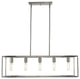 Cobar 5-Light Satin Nickel Island Pendant