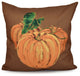 Tres Calabazas Holiday Print Pillow, Brown, 26"x26"