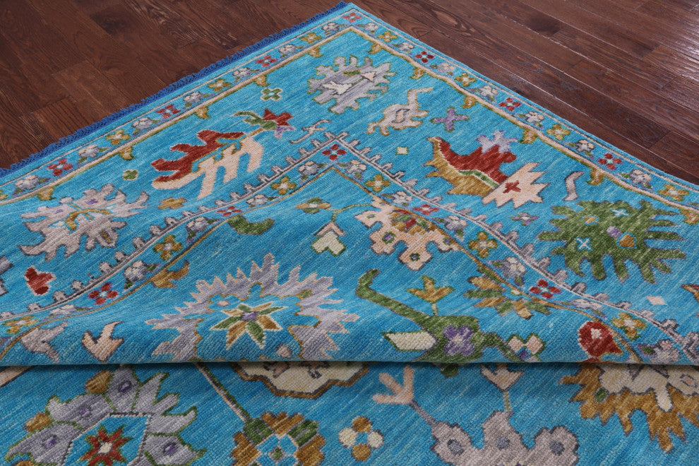 10' 6" X 13' 8" Turkish Oushak Handmade Rug - Q15727