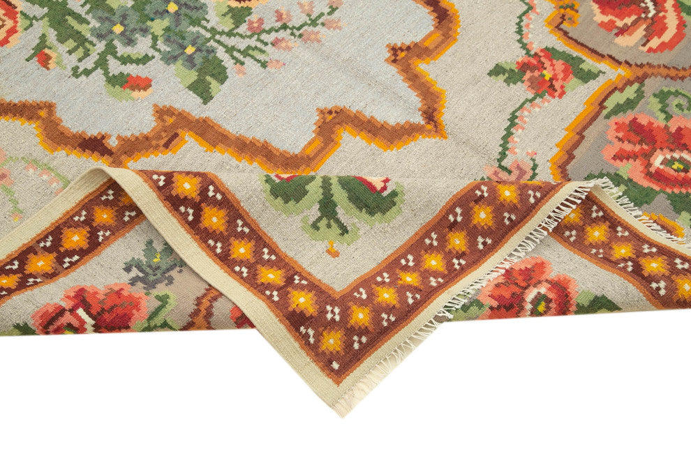 Rug N Carpet - Handmade Moldovan 5' 2'' x 7' 6'' Unique Flatweave Kilim Rug