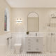 Rooh Bathroom Vanity, White, 36r", Vanity, Countertop, Sink, Faucet