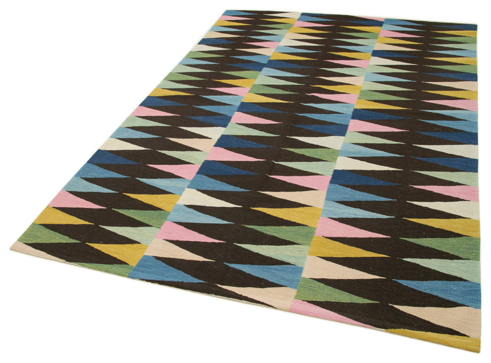 Rug N Carpet - Hand-knotted Turkish 5' 10'' x 8' 2'' Unique Wool Kilim Rug