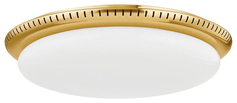 Hudson Valley Lighting North Castle 18" Flush Mount Aged Brass