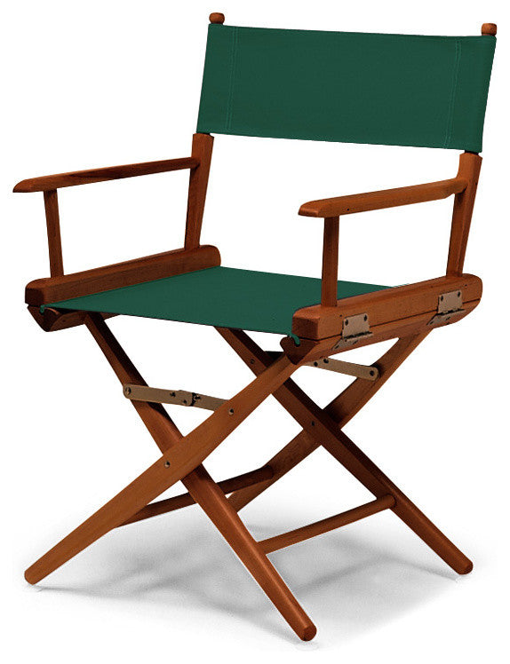 World Famous Dining Height Director Chair, Various Finish, Forest Green, Walnut
